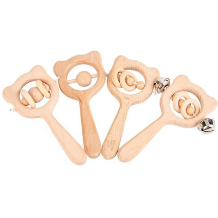 Pussel Baby Early Education Hand Rattle Animal Shape Cartoon W