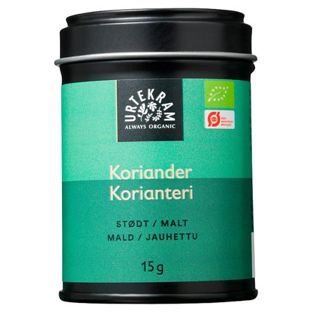 Urtekram Stødt koriander Ø 25 g, Helse & Madvarer, Krydderier, Krydderurter