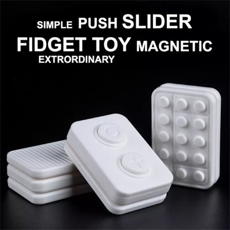 3 stk Magnetiske Fidget Sliders EDC Push Clickers Tilfeldig Farge