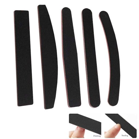 Dubbelsidiga Nagelfilar 5-pack - 100/180 Nagelfil Svart