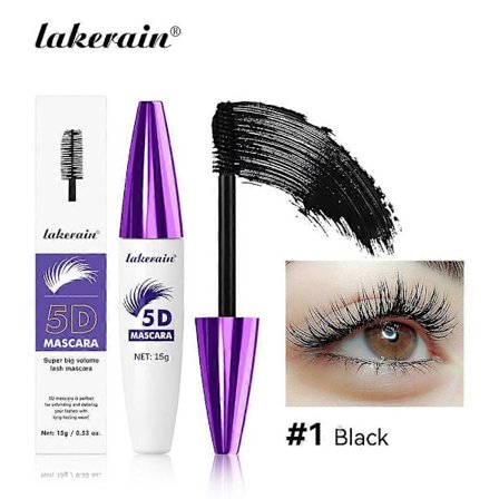 5D Silk Fiber Vippe Mascara, Forlængende og Tyk, Langtidsholdbar Vandtæt Mascara Sæt til Kvinder, Smudsfri Hele Dagen, Volumen og Længde