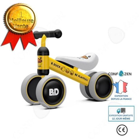 C Baby Balance Bike Pedagogisk Baby Walker Trehjuling för barnleksak utan pedaler 1-2 år Första födelsedagsjulklapp
