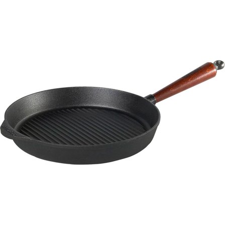 Skeppshult Grillpanna 22 cm Trähandtag | Matlagning > Kokkärl & Stekpannor > Stekpannor > Grillpanna | Bagaren och Kocken