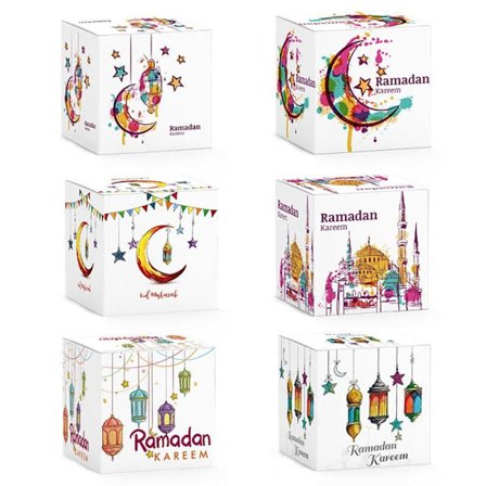 6 stk. EID Mubarak Gaveæske Slikposer STYLE 1 STYLE 1