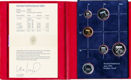 Holland 1983 - Proof møntsæt