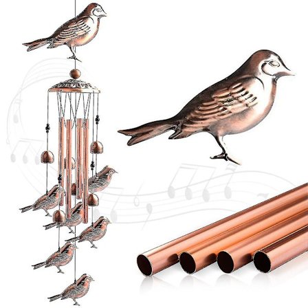 Vindklokker - 32in/35.5in, Kolibri/engel/fugl/elefant Vintage Vindklokke, Dyre Vindklokke Retro Dekorative Vedhæng Ornamenter Hængende Gave Til O