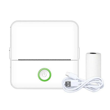Mini Skriver Mini Klistremerke Skriver Termisk Skriver, Bluetooth Trådløs Bærbar Telefonskriver, Liten Lommeskriver