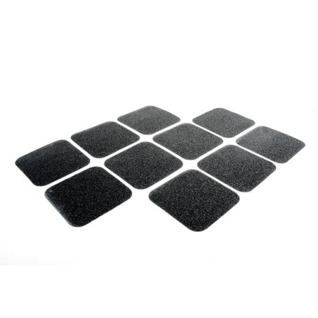 Grip-foot anti-slip tiles, 10-pack, 152x610 mm, black