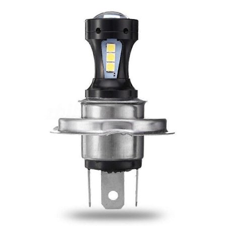 H4 Motorcykel 3030 LED Hi-Lo Beam Strålkastare Lampa Glödlampa 6500K 12-24v