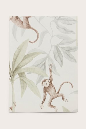 Newbie | Tapetprøve Jungle Friends Hvit ONE SIZE | Hvit