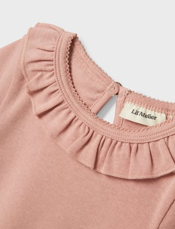 Lil'Atelier Nmflalo Tan Ss Slim Top Lil - Pink - 98