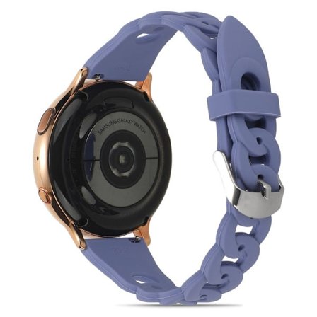 Silikonarmband med cirkelformad länk Samsung Galaxy Watch 5 / 5 Pro / 4 - Ljuslila