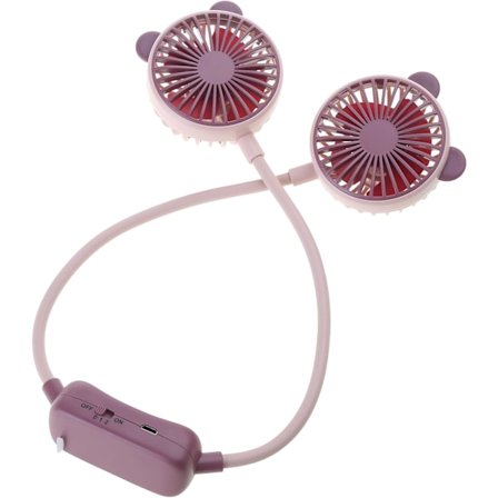 Nakkevifte Bærbar 2 Hastigheter USB Oppladbar Stille Sportsfans For Utendørs Ventilador Portatil Ristende Kjølevifte Nakkebåndvifte Porta