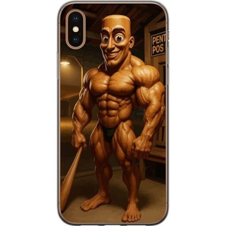 Kompatibelt Mobildeksel til Apple Apple iPhone XS Italiensk Brainrot träfigur