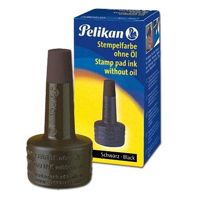 PELIKAN Stempelfarbe Pelikan schwarz 4 K 28 ml Verstreicherflasche