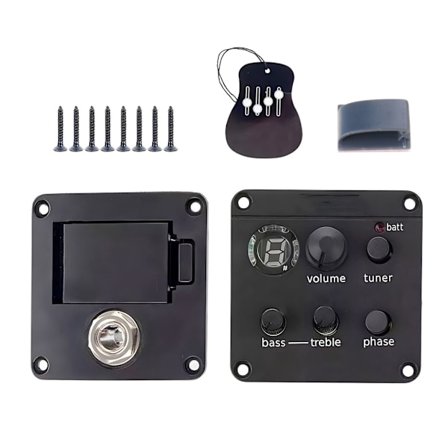 Gitarr ISYS+ Inbyggd Förförstärkare Piezo Pickups med Stämapparat Volymkontroller Fas Kontroll