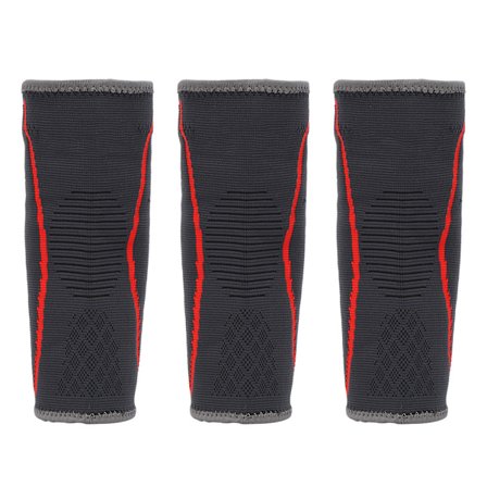 3 stk. Mumian A29 Sport Albuestøtte Bandage Arm Sleeve Elastisk Støtte til Fitness Træning M (23-26 cm)