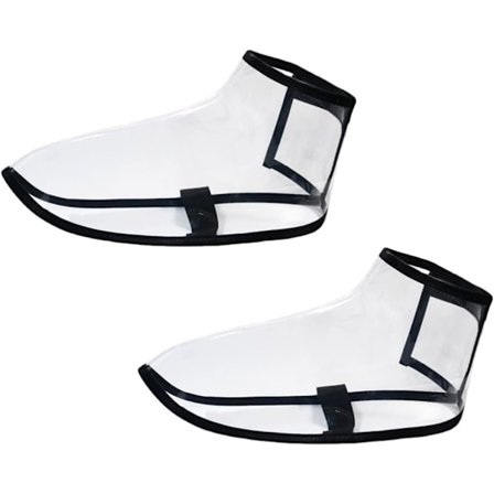 1 par skoomslag Salon sko kappe kapper PVC overtrekkssko fotbeskytter