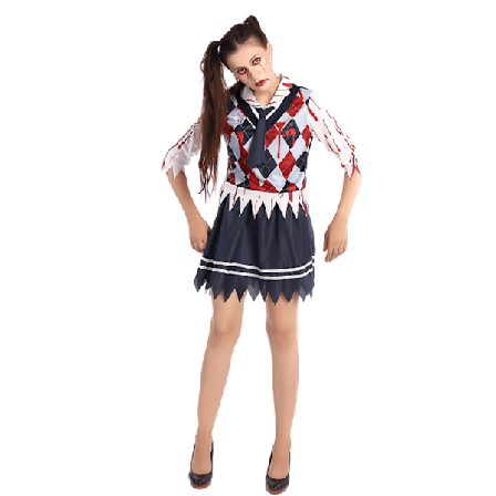 Zombie Skolejente Kostyme, Blodig Zombie Kostyme