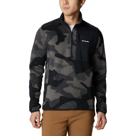 Columbia Montrail Men ́s Sweater Weather Printed Half Zip Men long-sleeved sweaters Black S