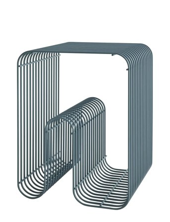 AYTM Curva Skammel - Grey - L32.4XW32.4XH43CM