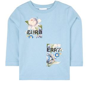 Kids - Burberry Light blue Floral Logo T-shirt 4 Years - Tops - 4 years - Blue