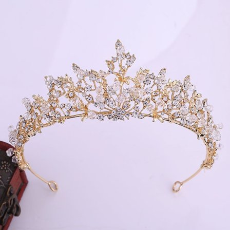 Crystal Crown Rhinestone Tiara GULL