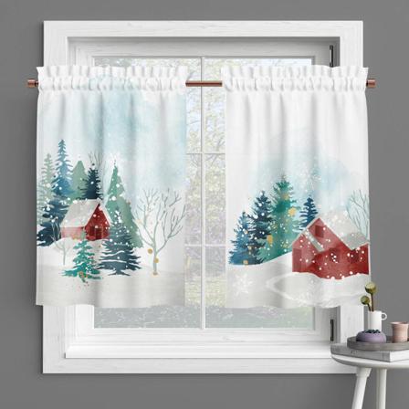 Jul 1/2 St Dekor Stång Fickdraperier Valance Kort Panel