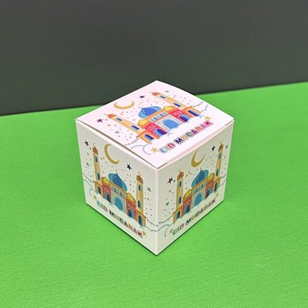 10 st Eid Mubarak Presentförpackningsaskar Godisaskar E E