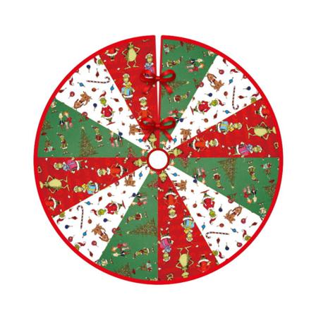 Xmas Tree Skirt Matt Cartoon Grinch Christmas Home Decor Gift