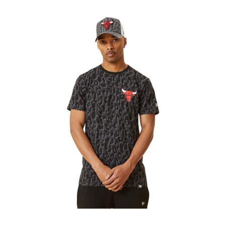 New Era T-shirt , Grijs , Heren , Maat: L