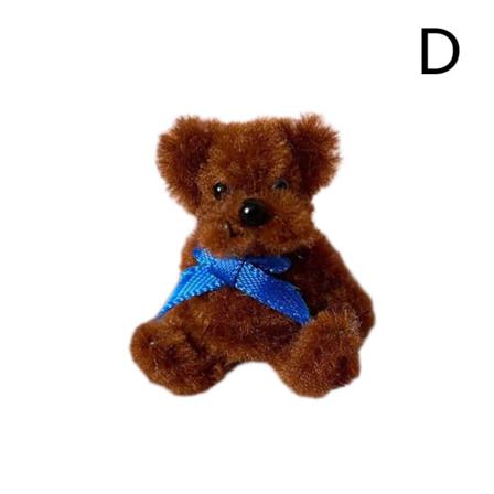 Liten Miniatyr Handgjort Söt Folknalle Björn 4cm Mobilväska C