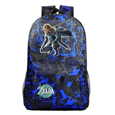 "Tårene til spillet" Zelda Kingdom Print, Tenårings primær- og ungdomsskoleveske, Herre- og dame casual ryggsekk (FMY)
