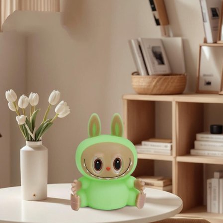 Monsters Varm - Tryckstyrd Nattlampa - USB-laddad, Mysig Sovrumstimer Present till Barn (grön) grön