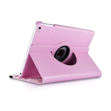 Stilrent fodral för iPad Air 2 9.7" Rosa Litchi Textur Roterande