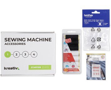 Brother STARTER - Tillbehörskit med nål, tråd & spolar för nybörjaren