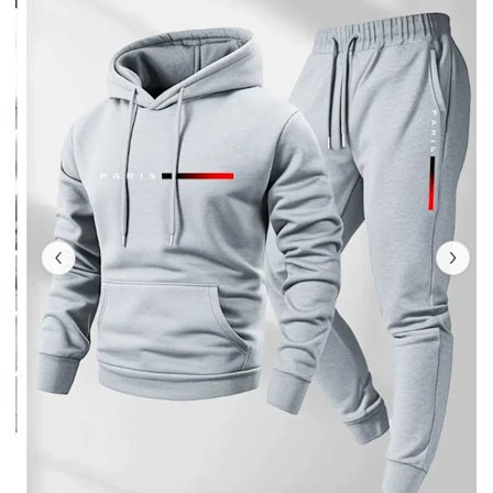 2026 Ny Herre Hættetrøje Brev Løs Hættetrøje Frakke Lange Ærmer Bukser