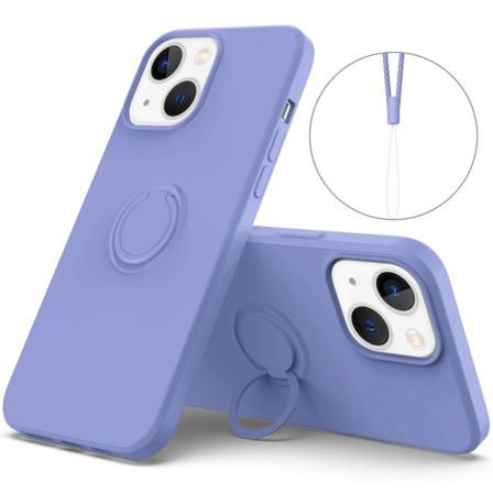 Iphone 14 Skal Med Ringhållare Lila
