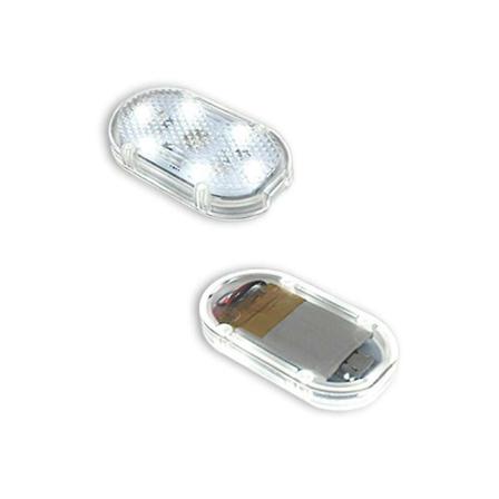 Bilens Indvendige Lysdele, Trådløs Bilens Indvendige LED Indvendig Lampe, Monokrom Berøringslys Velegnet til Bildekoration (Hvid)