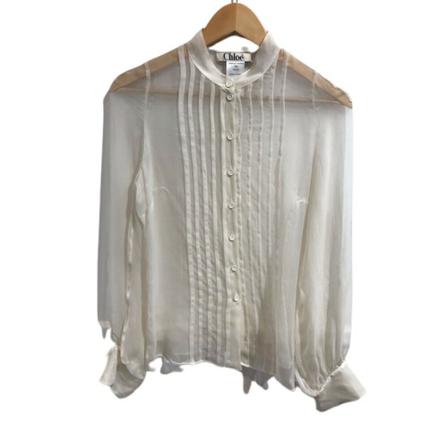 Chloé Pre-owned - Vintage Toppar - Vit - Dam - Storlek: S, Dam, Storlek: S