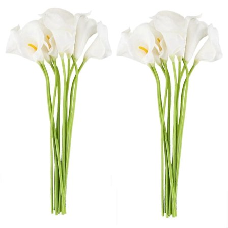 Calla Brude Bryllupsbuket 20 Hoved Latex Hvid