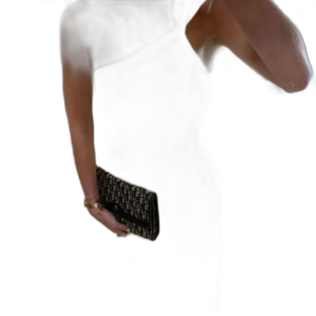 Ljusgul långklänning med knyt i ryggen