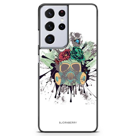 Bjornberry Skal Samsung Galaxy S21 Ultra - Gas Mask Blommor