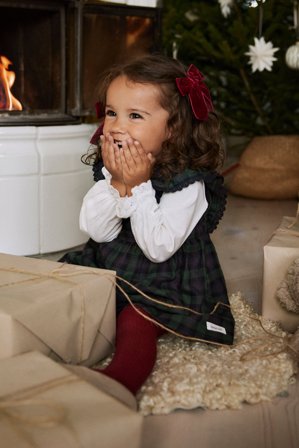 Newbie | Sukienka ogrodniczka w kratę | Niebieski