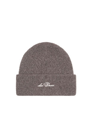 LES DEUX Wayne Embroidered Beanie Mössor Herr Brun ONESIZE