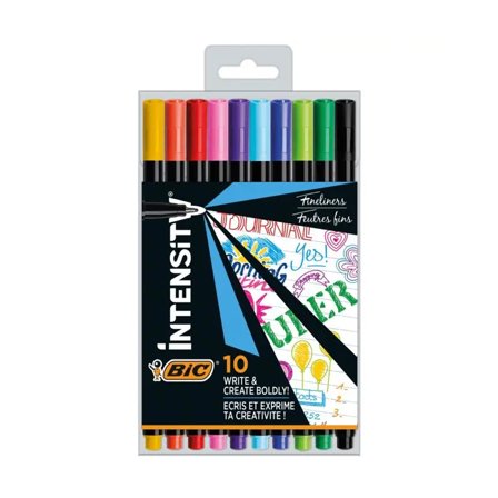 BIC Intensity Fineliner Lot de 10