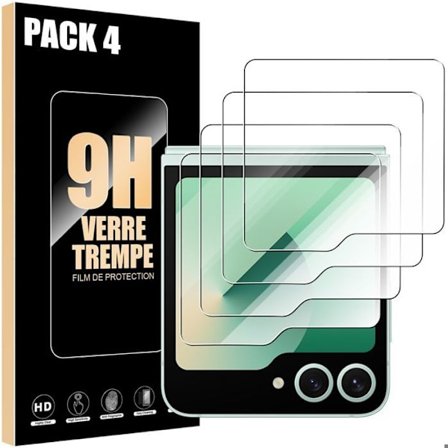 4 Härdat Glas för Samsung Galaxy Z Flip 5/6 - BOOLING - Transparent Skrämskydd mot Repor