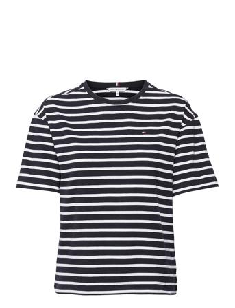 Relaxed C-Nk Top Ss Patterned Tommy Hilfiger
