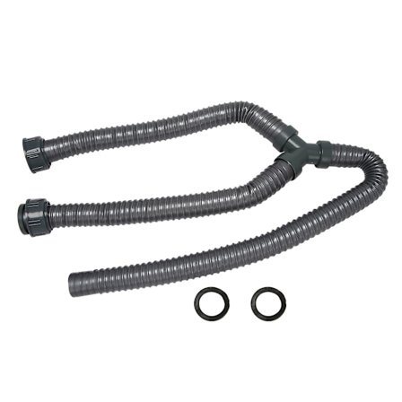 1 m Vaskemaskine PVC Y-formet Afløbsudledningsslange Vaskemaskinerørsforbindelse