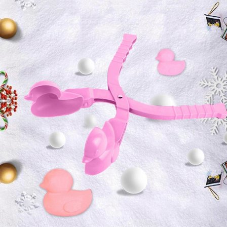 Snøballtang for barn, dyreformet snøsandform, vintergave til barn